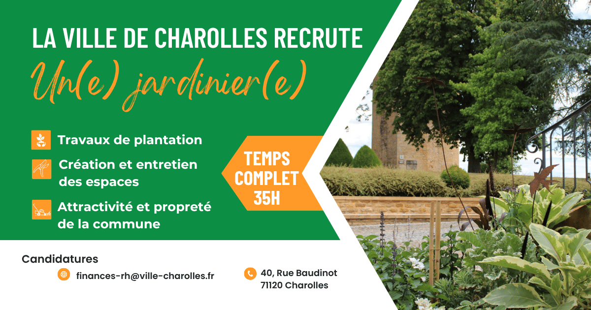 📢La Ville de Charolles recrute
