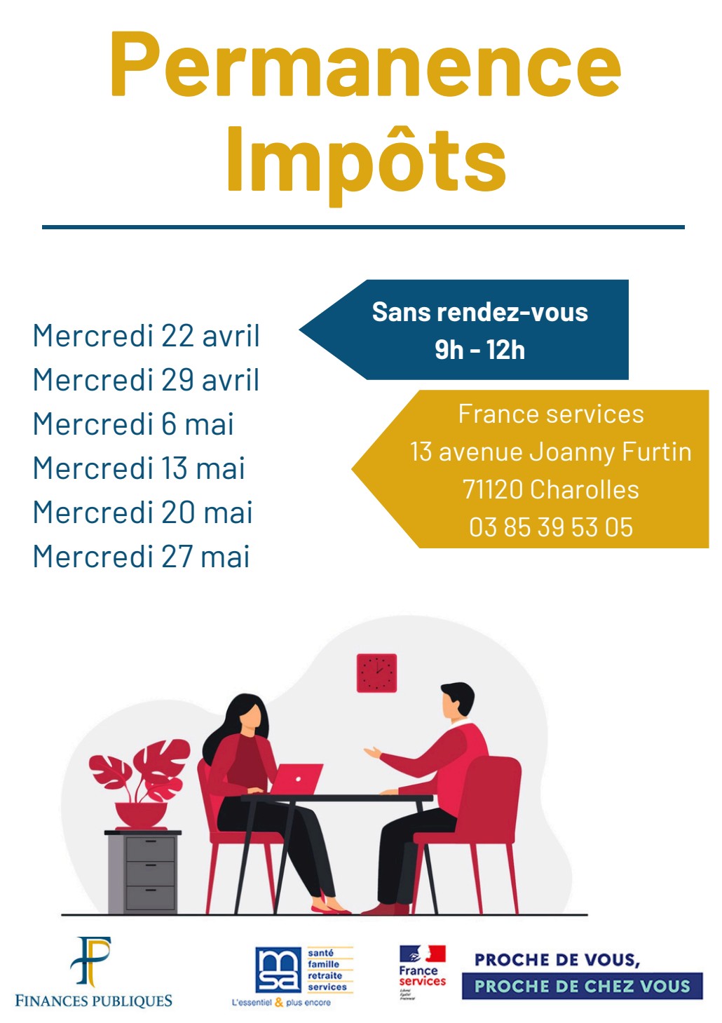 👉Permanences Impôts 