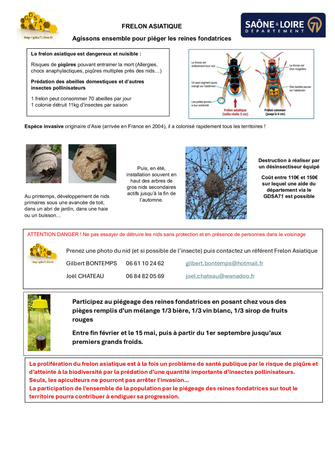 Agissons ensemble contre le frelon asiatique 